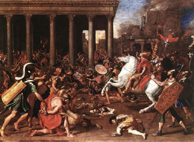 POUSSIN, Nicolas The Destruction of the Temple at Jerusalem afg Germany oil painting art